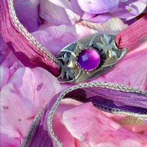 💜SOLD💜Sterling Ombre Flower Necklace/Bracelet!!!